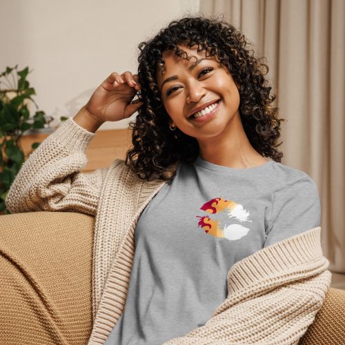 Blazing Heart Women's Relaxed T-Shirt - Image 11