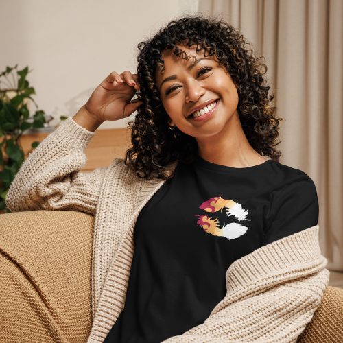 Blazing Heart Women's Relaxed T-Shirt - Image 3