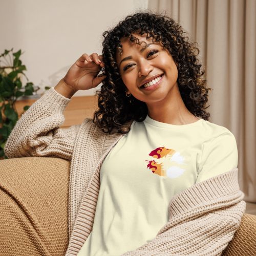 Blazing Heart Women's Relaxed T-Shirt - Image 16