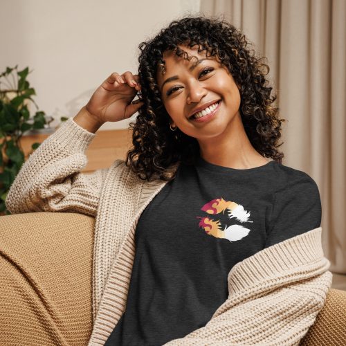 Blazing Heart Women's Relaxed T-Shirt - Image 4