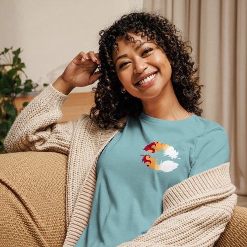 Blazing Heart Women's Relaxed T-Shirt - Image 10