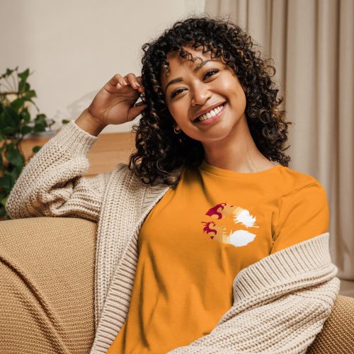 Blazing Heart Women's Relaxed T-Shirt - Image 9