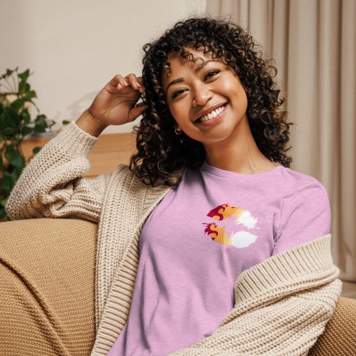 Blazing Heart Women's Relaxed T-Shirt - Image 13