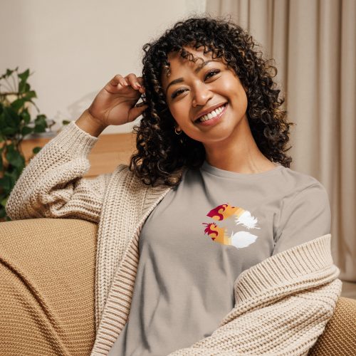 Blazing Heart Women's Relaxed T-Shirt - Image 12