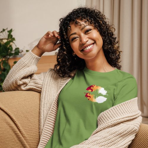 Blazing Heart Women's Relaxed T-Shirt - Image 8