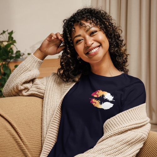 Blazing Heart Women's Relaxed T-Shirt - Image 2