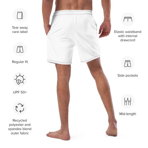 Feathers Wht Swim Trunks - Image 4